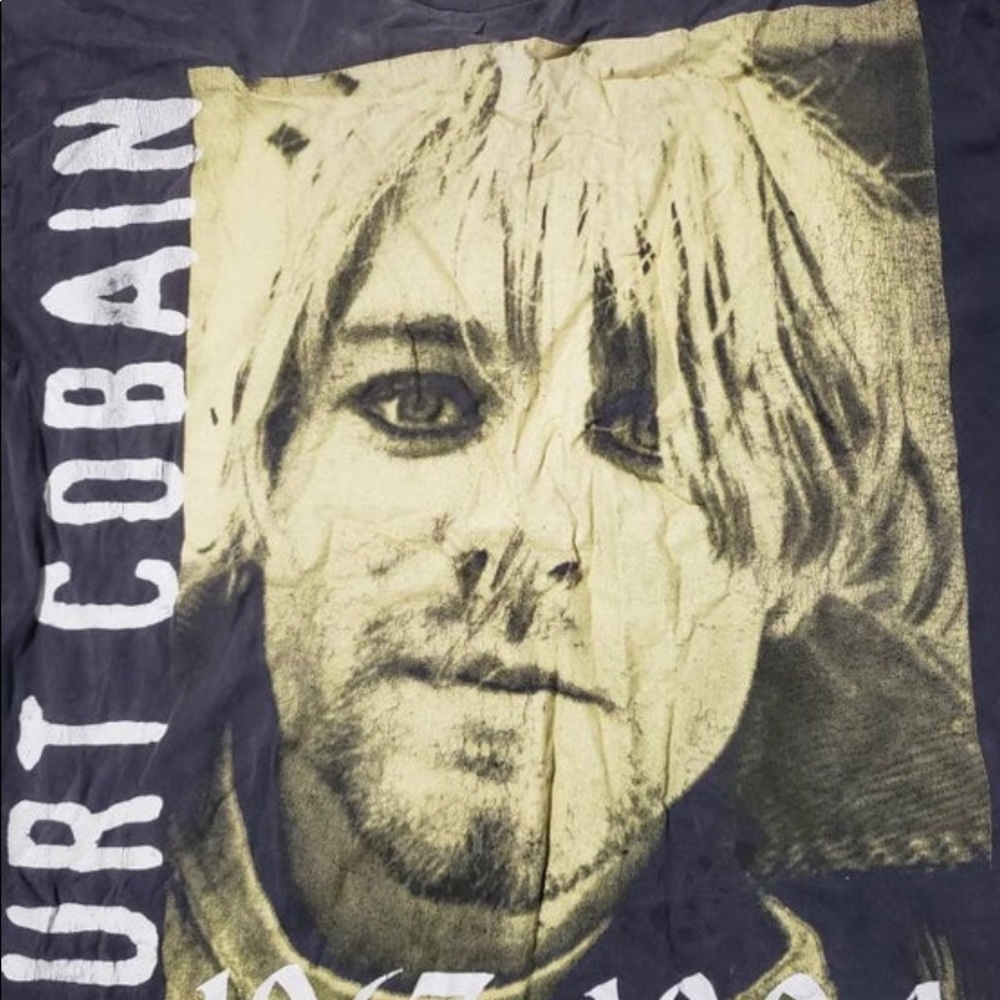 1994 Rare  Vintage Kurt Cobain T-shirt Nirvana True Vintage tee single stitch L - Picture 3 of 12